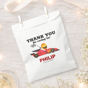 Race Car Racing Birthday Party Favour Bag