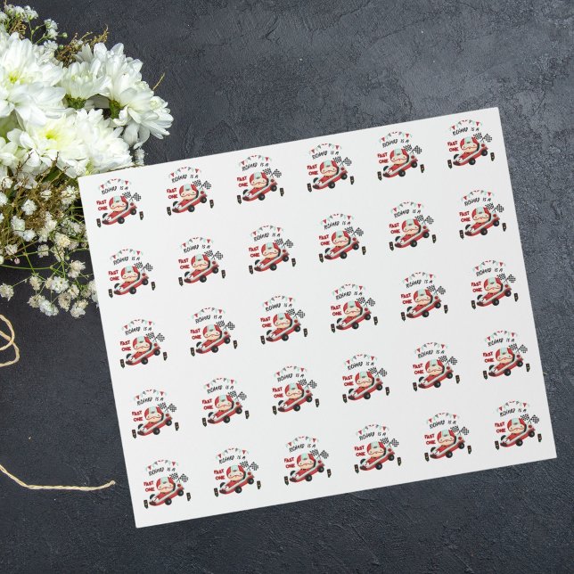 Race Car Racing Kid's Birthday Theme Wrapping Paper (Creator Uploaded)