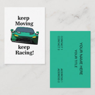 Race Car Racing Sportscar Business Card