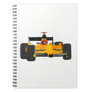 race-car spiral notebook