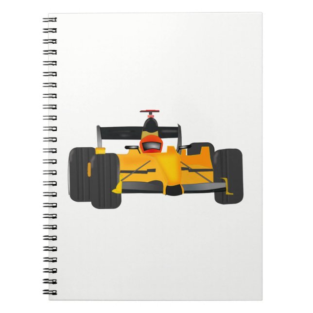 race-car spiral notebook (Front)