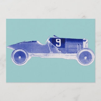 Race Car Theme Party  Invitations