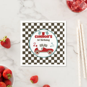 Race Car Themed Party Napkin