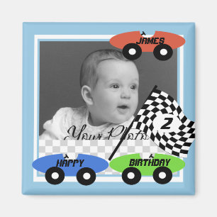 Race Cars/ Photo Magnet