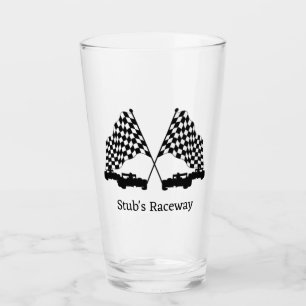 Race Cars Silver Personal Glass