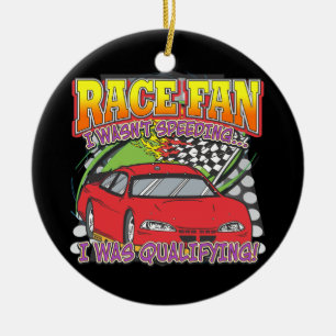 Race Fan Qualifying Ceramic Tree Decoration