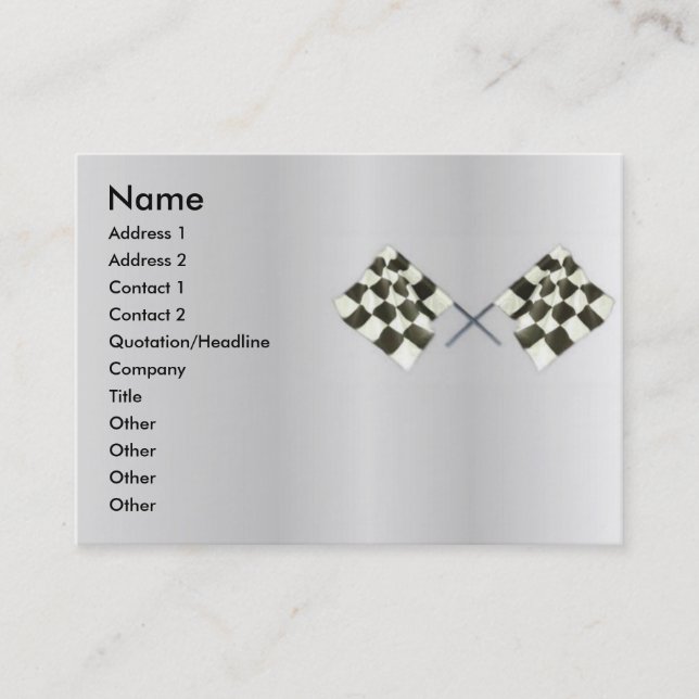 Race Flag Profile Card (Front)