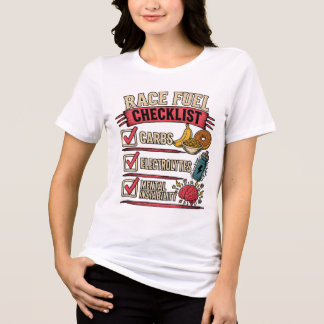 Race Fuel Checklist | Funny Runner Humour Tri-Blend Shirt