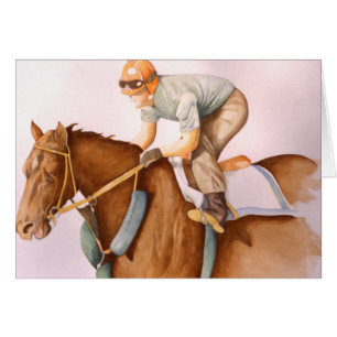 Race Horse and Jockey