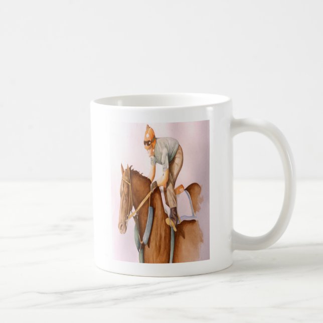 Race Horse and Jockey Coffee Mug (Right)