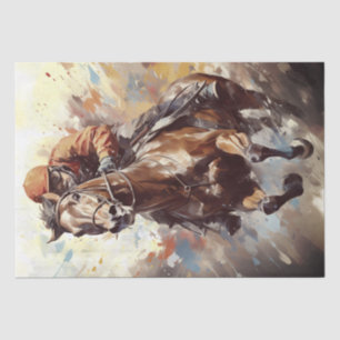 Race Horse Jockey Determination Tissue Paper