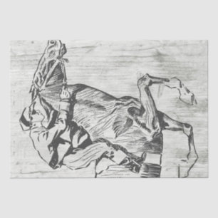Race Horse Jockey Vintage Decoupage Tissue Paper