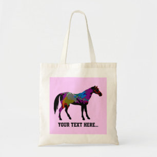 Race Horse Personalised Tote Bag