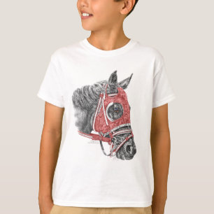 Race Horse Portrait Silks T-Shirt