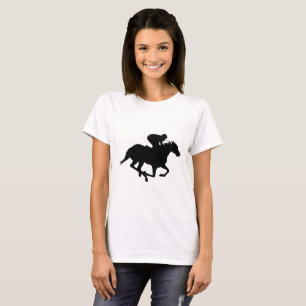 Race Horse Silhouette T-Shirt