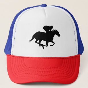 Race Horse Silhouette Trucker Hat