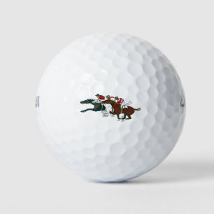 Race Horses Golf Ball