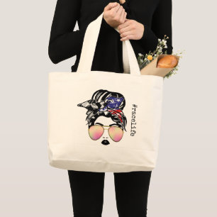 Race Life Large Tote Bag