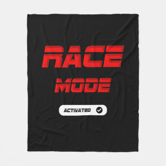 Race mode red fleece blanket