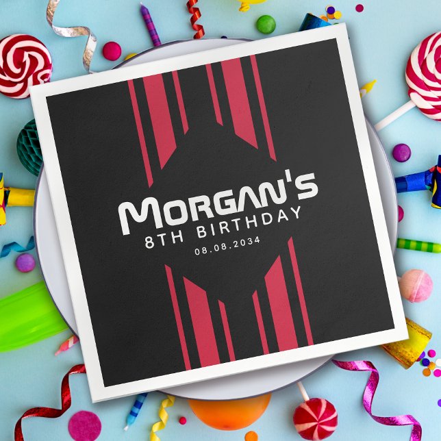 Race on Over Racing Cars Birthday Party Napkin (Creator Uploaded)