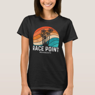 Race Point Beach Massachusetts Palm Tree Beach Sou T-Shirt