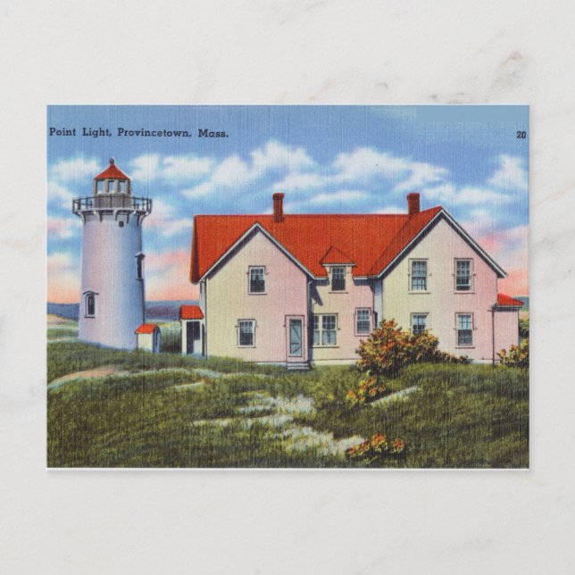Race Point Light, Provincetown, Massachusetts Postcard (Front)