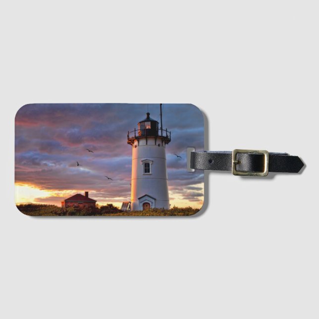 Race Point Lighthouse Luggage Tag (Front Horizontal)