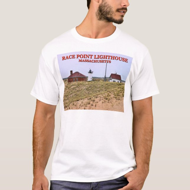 Race Point Lighthouse,Massachusetts T-Shirt (Front)