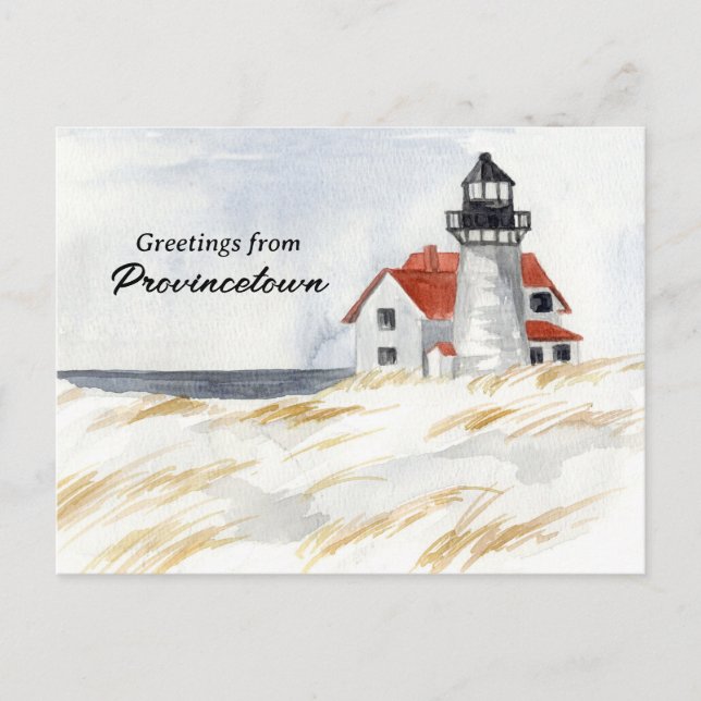 Race Point Lighthouse Provincetown Cape Cod Postcard (Front)