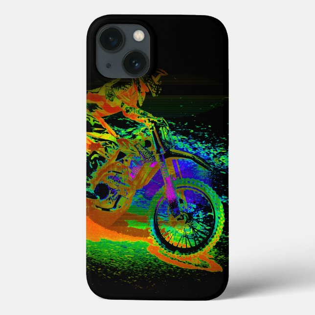 Race to the Finish! - Motocross Racer Case-Mate iPhone Case (Back)