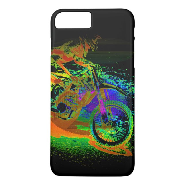 Race to the Finish! - Motocross Racer Case-Mate iPhone Case (Back)