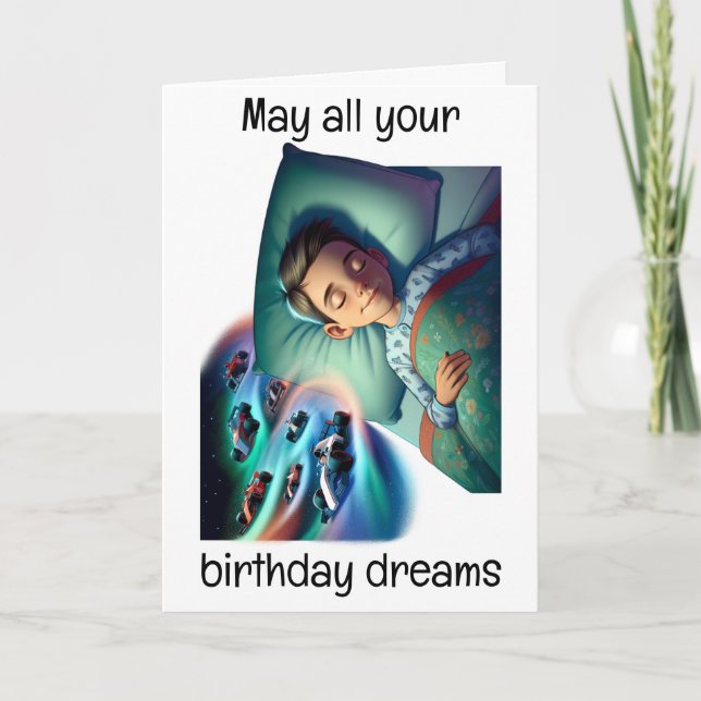 Race to Your Dreams Holiday Card (Front)