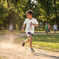 Race Walker Athlete Sports Runner in Motion