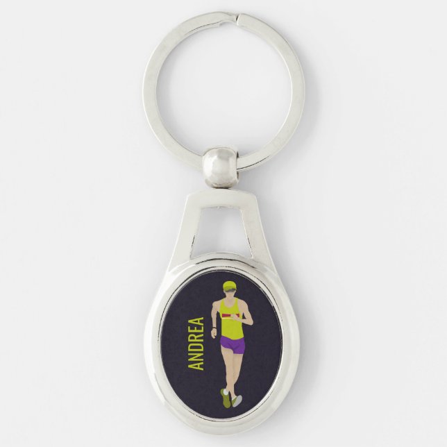 Race Walking Key Ring (Front)