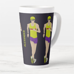 Race Walking Latte Mug