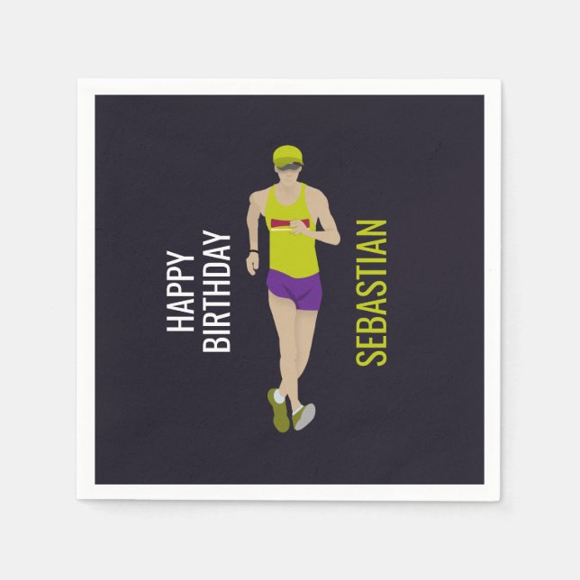 Race Walking Napkin (Front)