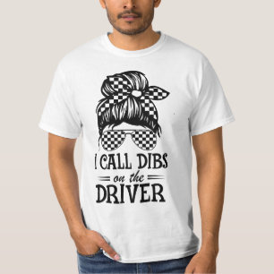 Race Wife Racing Stock Car Dirt Track Racing Dibs  T-Shirt