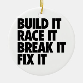 RaceCar Ceramic Tree Decoration