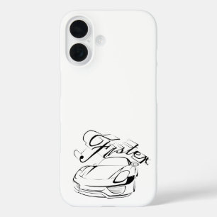 Racecar in tribals iPhone 16 case