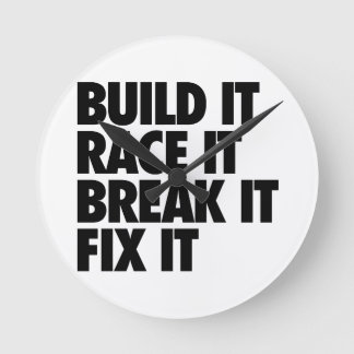 RaceCar Round Clock