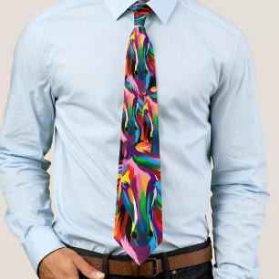 Racehorse Derby Day Colourful Tie
