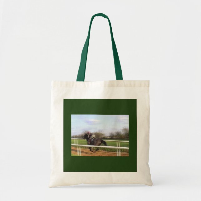 Racehorse Running Tote Bag (Front)