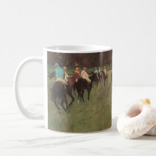 Racehorses at Longchamp by Edgar Degas Coffee Mug