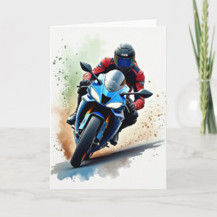 Racer Birthday Card