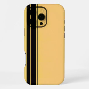 Racer Black on Gold iPhone 7/7, Tough 16 Pro Max Case