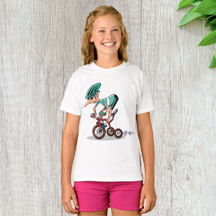 Racer On Tricycle Girls T-Shirt