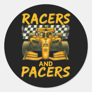 Racers And Pacers Classic Round Sticker