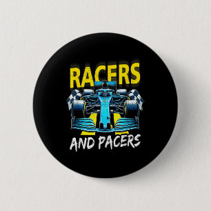 Racers And Pacers Race Car The Art Of Racing Power 6 Cm Round Badge