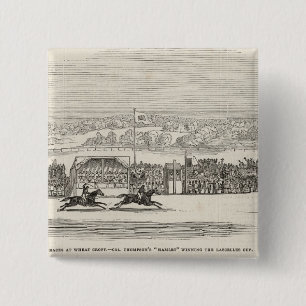 Races at Wheat Croft: Col. Thompson's 'Hamlet' 15 Cm Square Badge