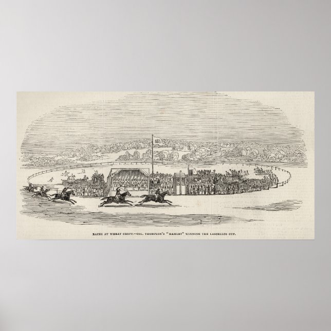 Races at Wheat Croft: Col. Thompson's 'Hamlet' Poster (Front)